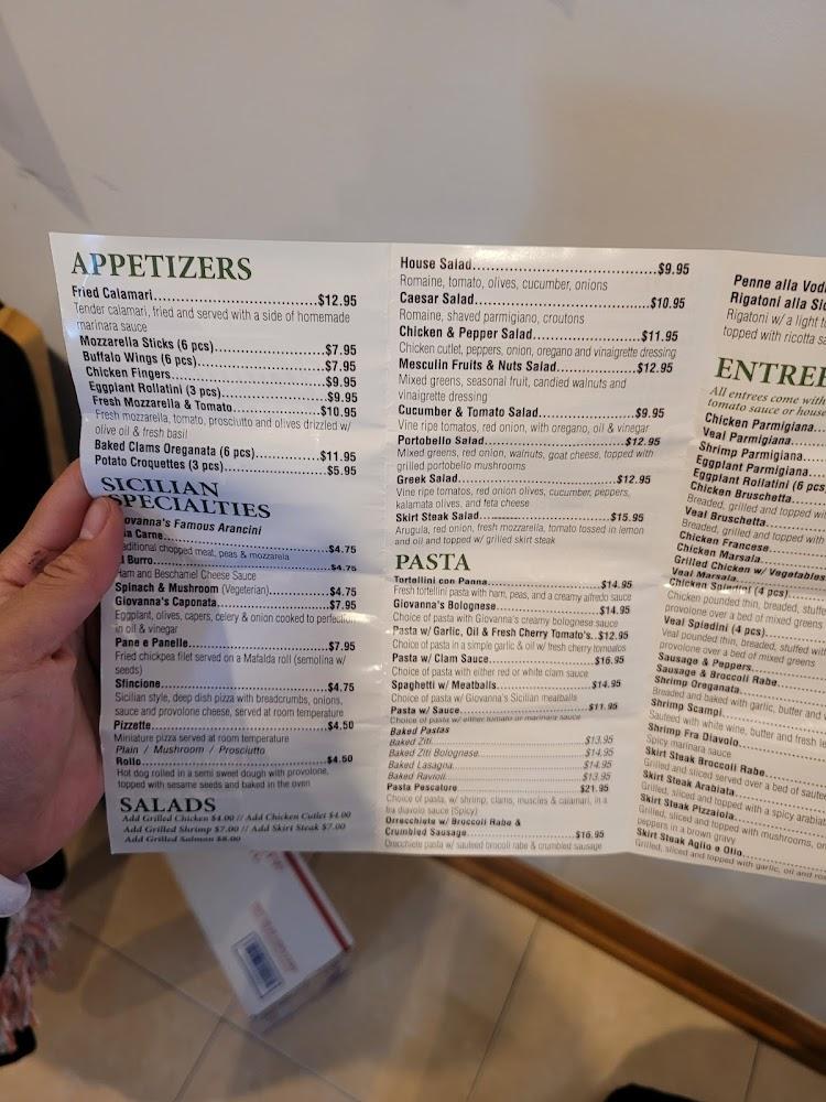 Giovanna's Kitchen, Inc Menu image 3